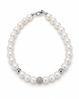 Armband Idee Preziose dal 1987 Dame in Weißgold Perla IP.BK18B/19P